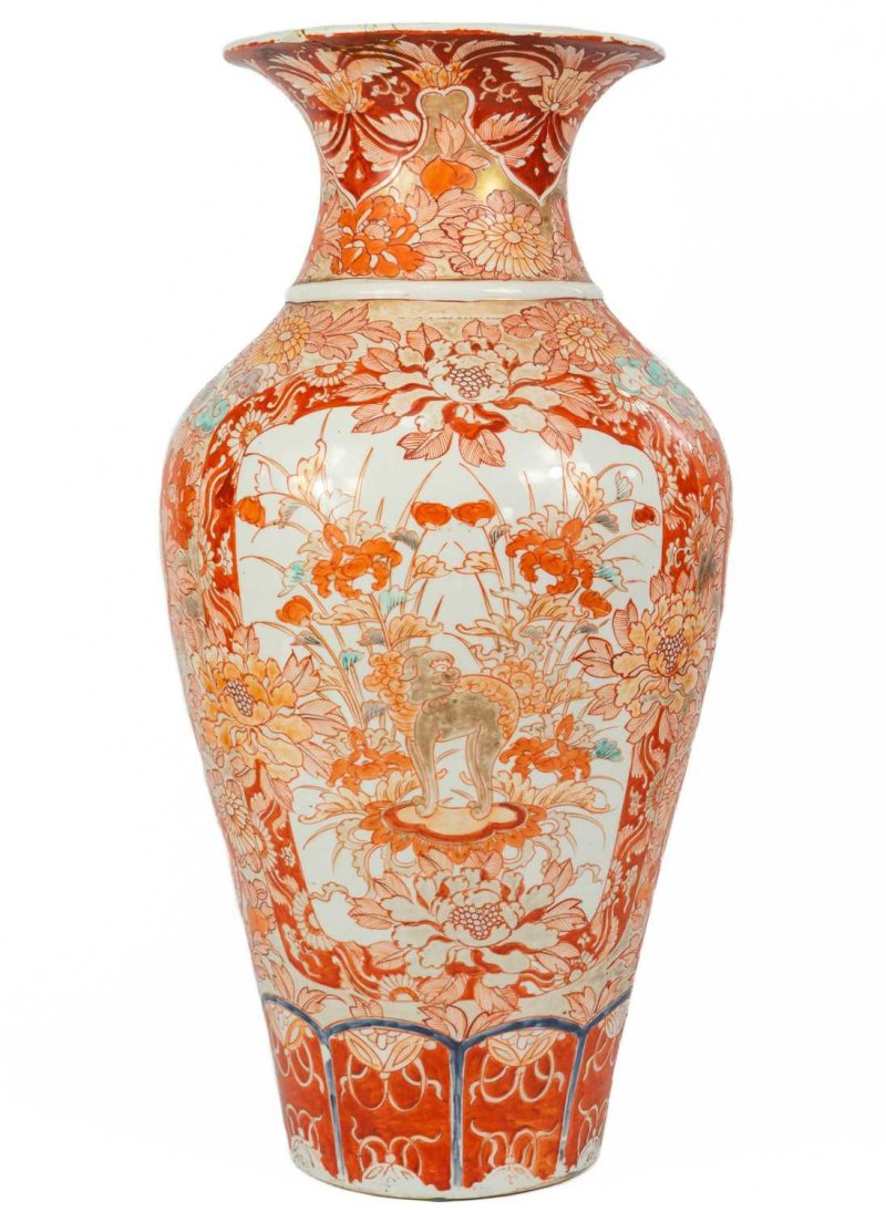 Large Antique 19th Century Imari 24” Vase - Image 5